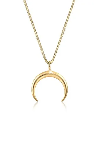 Elli Kette mit Anhänger Halbmond Fein 925 Silber von Elli