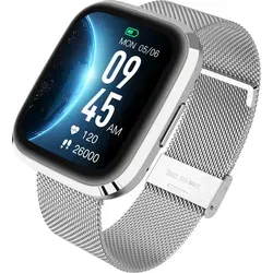Garett GRC Style Smartwatch - IP68 Wasserdicht mit Touch Display - Smartwatch mit 1,72 Zoll IPS-HD-Display, Bluetooth-Anruf-Funktion und 100 Sportmodi. Ideal für Sportler und stilbewusste Nutzer, die eine zuverlässige Begleitung suchen.