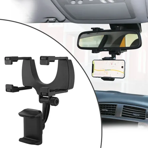 MidGard Autohalterung f KFZ-Rückspiegel Autospiegel Halterung Handy Universal Smartphone-Halterung, (bis 7.2 Zoll)