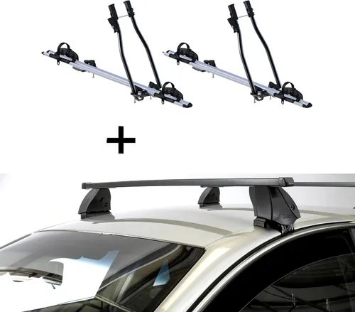 Fahrradträger SAGITTAR & Dachträger K1 MEDIUM für Mazda 2 (DY) 02-07 - Praktisches Set mit 2 Fahrradträgern und Dachträger für Mazda 2 (DY) 02-07. Ideal für alle Fahrradtypen, schnell montierbar und schafft Platz im Innenraum. Hochwertige Materialien und maximale Zuladung sorgen für sichere Transporte.