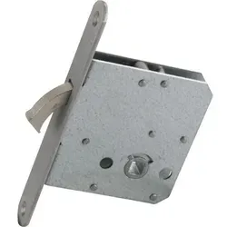 ASSA ABLOY Schiebetürschloss - 55 mm, vernickelter Bogenriegel - Schließtechnik mit vernickeltem Bogenriegel, ideal für langlebige Sicherheit. Inklusive Schließblech und Schlüssel, perfekt für Ihr Zuhause.