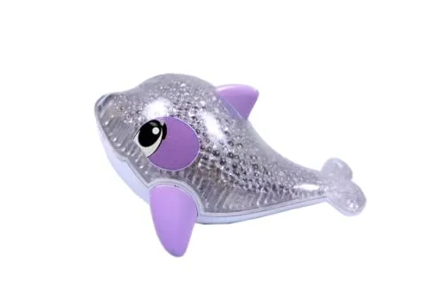 Simba 104010088 ABC Funkel Delfin - Badewannenspielzeug mit magischer Regenbogen Lichtfunktion, sicher und ideal für Kinder ab 12 Monaten