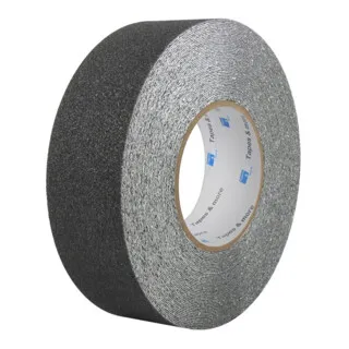 Antirutschband schwarz 50mm x 18m - Leitern: Hochwertiges Antirutschband mit aggressivem Acrylatkleber für dauerhafte Verklebung, ideal für sichere Anwendungen auf problematischen Untergründen.