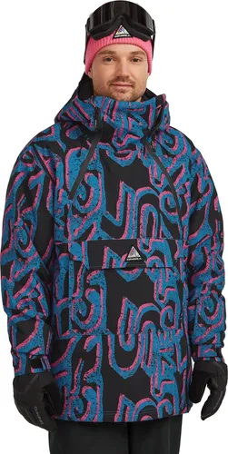 O'Neill FWC' Play Asymmetric Snow Jacket - Wasserdichte Skijacke in Blau, Gr. M - Synthetische Herren Isolationsjacke zum Skifahren, wasserdicht und isolierend mit PrimaLoft, ideal für Ski und Snowboard, inklusive Daumenschlaufen und Schneefang.