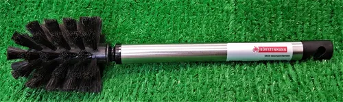 1x Gläserspülbürste mit Edelstahlgriff Bürstenmann 29cm mit Rosshaar Besteckung