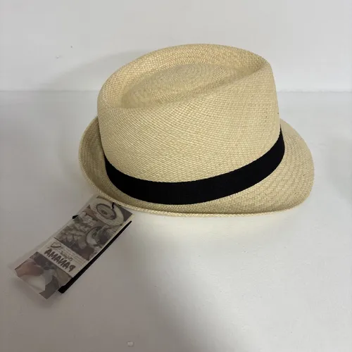 LIPODO Sonnenhut (1-St) Strohtrilby mit Ripsband, Made in Italy