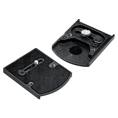Manfrotto 410PL Schnellwechselplatte - Stativköpfe, vielseitige Schnellwechselplatte mit 1/4'' und 3/8'' Schraube für schnelle und sichere Kamerawechsel.