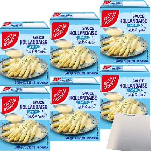 Gut&Günstig Sauce Hollandaise Legere mit 6% Butter 6er Pack 6x335ml Packung usy