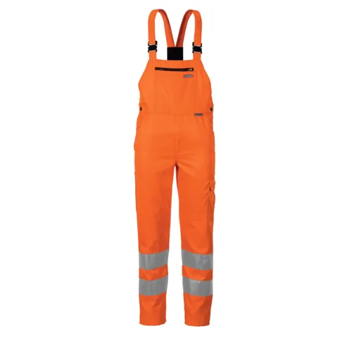 Latzhose 2021 in Warnorange, Größe 52 in orange von Planam