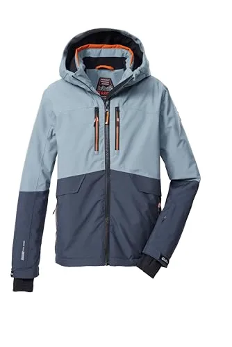 KILLTEC Kinder Funktionsjacke KSW 201 BYS SKI JCKT - Wasser- und winddichte Skijacke für Kinder mit reflektierenden Elementen, atmungsaktiv und nachhaltig hergestellt. Ideal für kleine Abenteurer auf der Piste.