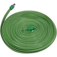 vidaXL Sprinklerschlauch Grün 15 m PVC - Effizienter 15 m Sprinklerschlauch aus langlebigem PVC für präzise Gartenbewässerung. Flexibel und leicht für einfachen Transport und Lagerung. Ideal für alle Gartenarbeiten.