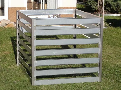 Komposter aus Metall 1 x 1 x 0,7 Meter