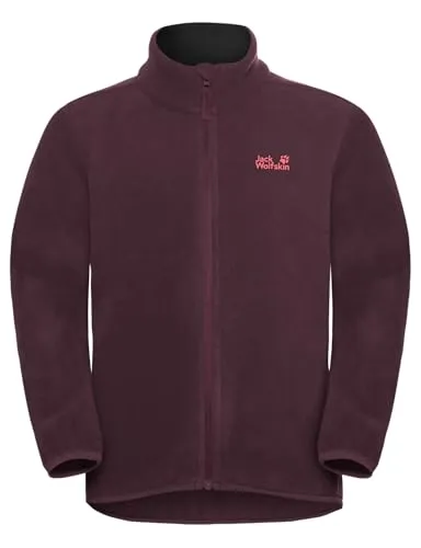 Jack Wolfskin Vertigo Fleece Jacket K amaranth (I0116) 128 - Kinder Fleecejacke aus 100% recyceltem Polyester, warm und umweltfreundlich – perfekt für Abenteuer im Freien.