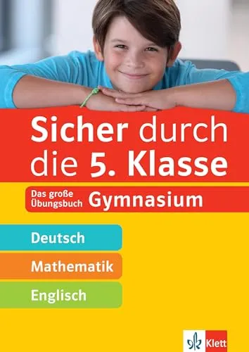 Sicher durch die 5 Klasse Gymnasium Klett Uebungsbuch Deutsch Mathe Englisch