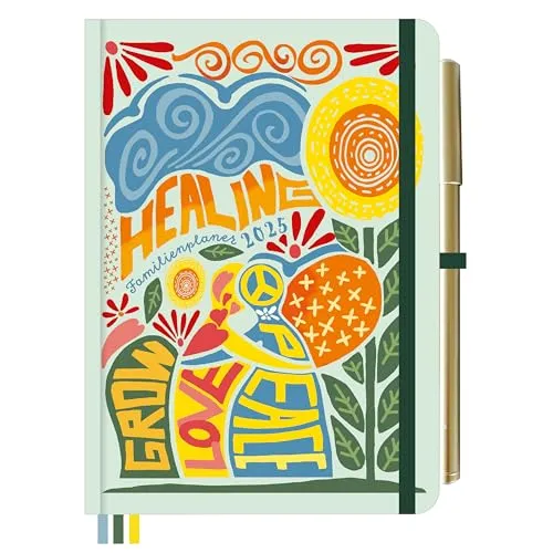 Mini Familienplaner 2025 für die Handtasche - Hobbys & Handwerk: Handlicher Familienkalender im DIN B6-Format für bis zu 5 Personen mit stabilem Hardcover – ideal für die Organisation von Terminen und Schulferien.