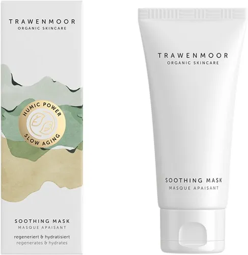 Trawenmoor Organic Skincare Soothing Mask 50 ml - Gesichtsmasken & Gesichtskuren, beruhigende Creme-Maske für intensive Feuchtigkeit und gestärkte Hautbarriere, ideal für trockene und empfindliche Haut.