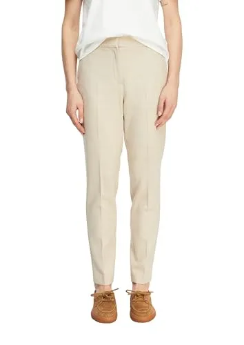 comma 7/8-Hose Strukturierte Cigarette-Pants beige 40 - Elegante 7/8-Hose in strukturierter Optik, ideal für vielseitige Outfits. Der bequeme Materialmix sorgt für angenehmen Tragekomfort.