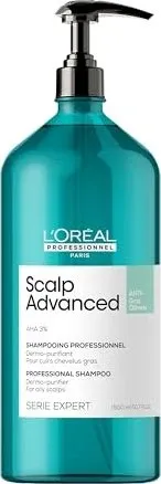 L'Oréal Professionnel Scalp Advanced Anti-Oiliness Shampoo 1500ml - Shampoos für fettige Kopfhaut, entfernt überschüssiges Öl und sorgt für eine gesunde Balance der Kopfhaut.