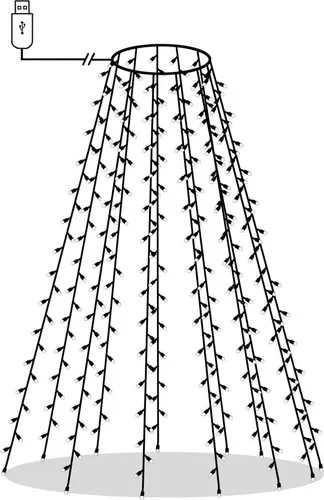 Lichtschläuche & Lichterketten Blau von vidaXL