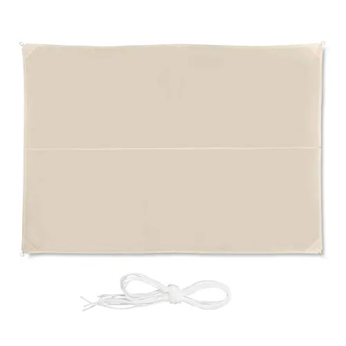 Sonnensegel Schattenspender Beige Rechteck 3x4m - Sonnenschutz für Balkon und Terrasse, robustes Polyester-Material für langlebigen Schutz und angenehmen Schatten.