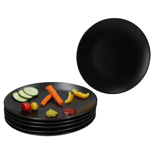 MamboCat Speiseteller 6x Panther Ø27,5cm schwarz in schwarz von MamboCat