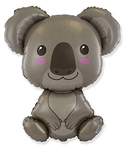 Ballonim Luftballon Koala Baby - XXL Riesenballon ca. 80 cm - Dekoration zum Geburtstag - Folienballon Happy Birthday Deko
