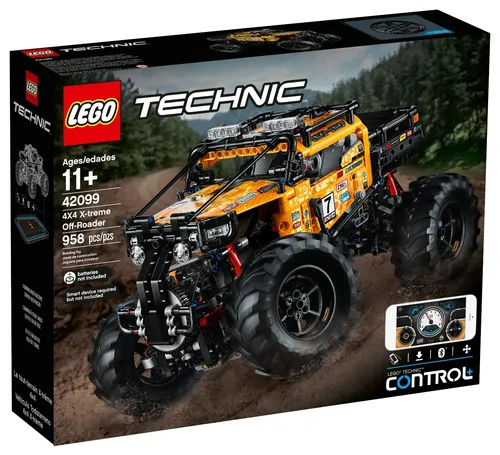 LEGO 42099 Technic Control+ 4x4 Allrad Xtreme-Geländewagen - ferngesteuertes RC Fahrzeug für Kinder und Erwachsene, mit App-Steuerung und realistischen Bewegungen für stundenlangen Spaß
