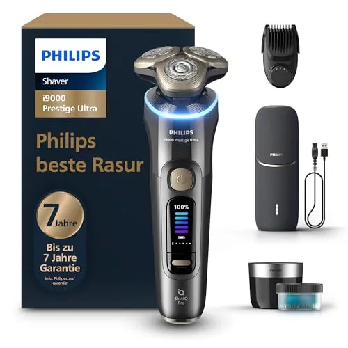 Philips Rasierer i9000 Prestige Ultra – Nass- und Trockenrasierer für Männer