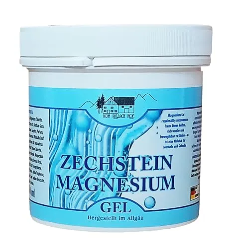 ZECHSTEIN MAGNESIUM GEL 250m Mineral Creme für Körper Gelenke Muskeln Massage Pflege Allgäu 77