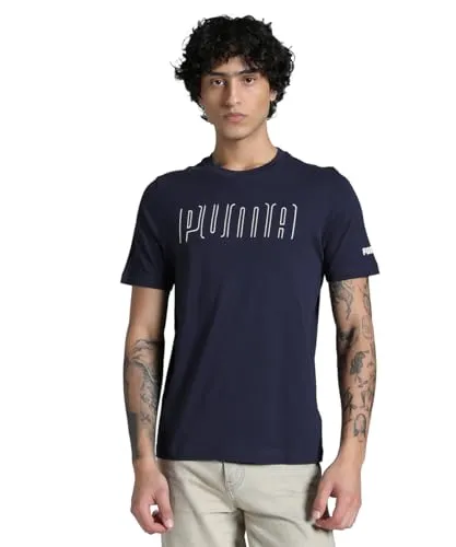 Produktbild PUMA Unisex Sport Graphic Tee T-Shirts, New Navy, S
