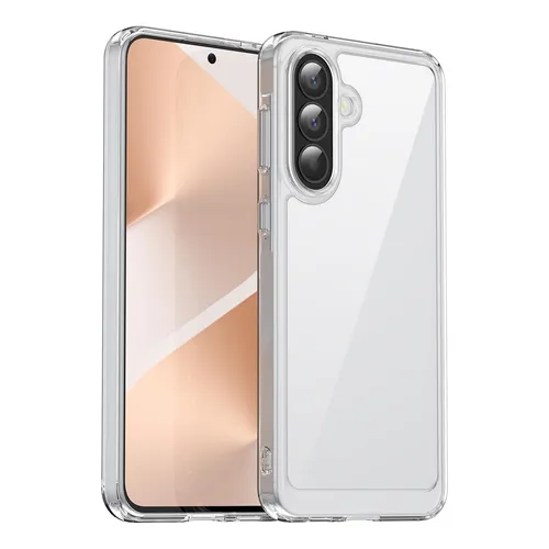 Für Samsung Galaxy A57 5G Colorful TPU / Acryl Hybrid Schutz Hülle Transparent
