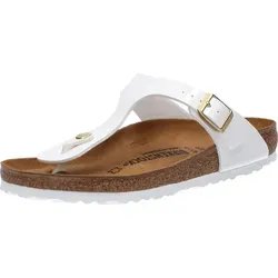 BIRKENSTOCK Gizeh Zehentrenner in Weiss, Größe 40 - Sandalen mit anatomisch geformtem Fußbett für optimalen Komfort. Ideal für den Sommer und in modischem Weiss erhältlich. Jetzt versandkostenfrei auf Spartoo.de bestellen!