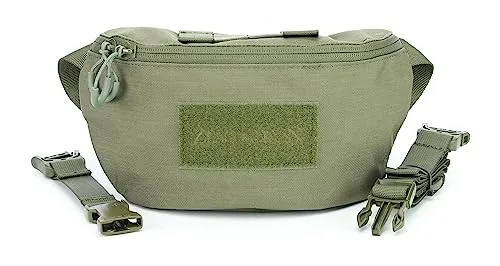 Hüfttasche Modular 1,8L mit MOLLE, abnehmbarem Gurt, Klettflausch, Karabiner und Rückfach für Ballistik – robuste Gürteltasche für Beruf, Freizeit, Outdoor, Taktik, Militär, Survival, Adventure