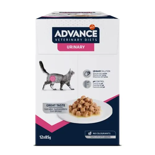 Advance Veterinary Diets Urinary, Nassfutter für Katzen: Multipack, 12 Beutel, 85 g
