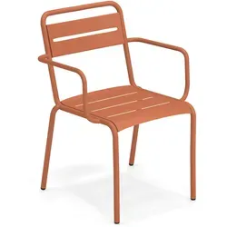 Emu Star Stapelsessel Stahl verschied. Farben - Ahorn Rot von EMU