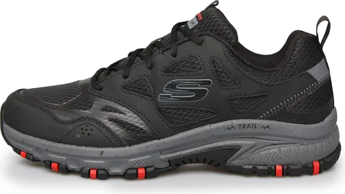 Skechers Herren Hillcrest Sneaker – Schwarz, 43 EU - Herren-Sneaker mit gepolsterter Memory-Schaum Innensohle, ideal für Casual und Trail Walking, bietet Flexibilität und Traktion für jeden Schritt.