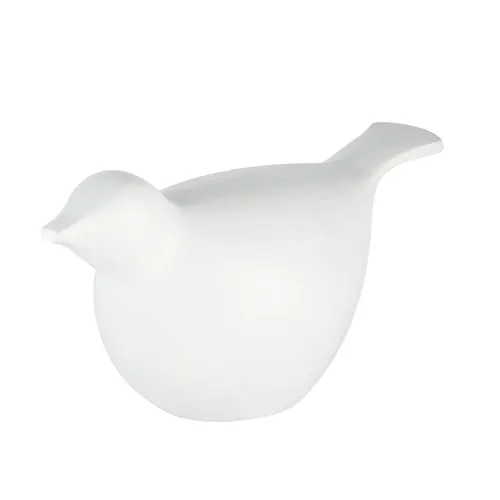 EGLO LIVING Osterdeko Huhn Marovato, Hühner Deko Figur Ostern, Frühlingsdeko minimalistisch, Tischdeko Frühling, Osterfigur aus Aluminium in Weiß, 27,5 x 14,5 cm