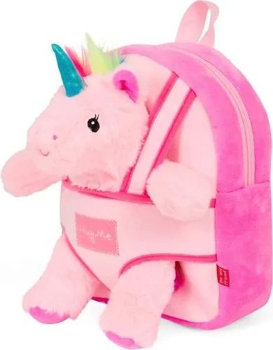 Perletti Toys UNICORN Plüsch-Rucksack - Schulranzen mit abnehmbarem Einhorn-Spielzeug, ideal für kleine Kinder und perfekt für Ausflüge oder den Alltag. Bequem zu tragen mit verstellbaren Gurten und weichem Material.