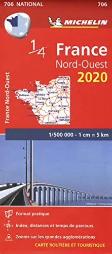 Michelin Nordwestfrankreich: Straßen- und Tourismuskarte 1:500.000 (MICHELIN Nationalkarten)