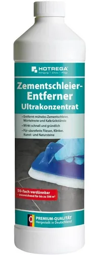 HOTREGA Zementschleier Entferner Grund und Fliesenreiniger Reiniger 1000 ml