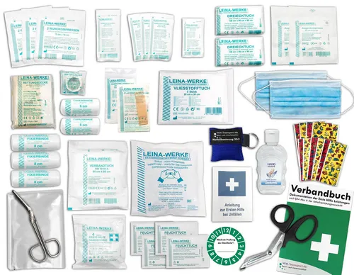 WM-Teamsport Erste-Hilfe-Set Komplett-Füllung Erste-Hilfe DIN 13157 PLUS 2 - KITA -