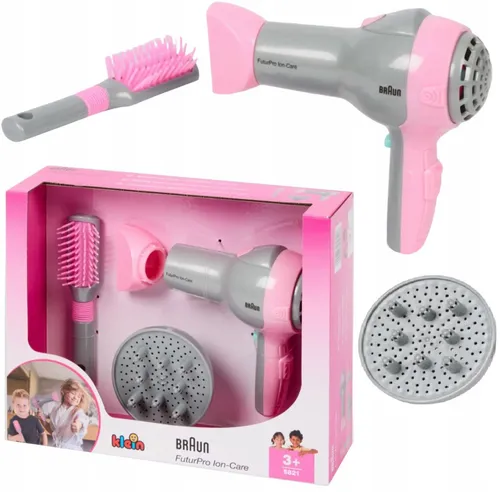 Braun Spielzeug-Frisierkoffer mit Föhn und Zubehör - Entdecken Sie den Braun Spielzeug-Frisierkoffer mit Föhn, Diffuser und Bürste. Ideal für kreatives Rollenspiel und Friseur-Abenteuer. Der Föhn bläst Luft und sorgt für realistisches Spielvergnügen – für stundenlangen Spaß!