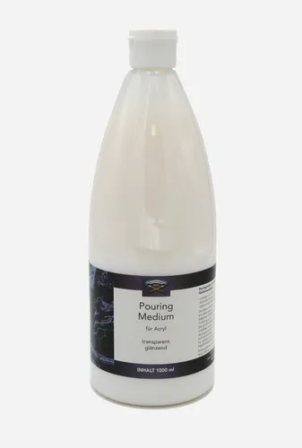 PS - Pouring Medium 1 Ltr. für Acrylfarben, Gießtechnik, transparent, fluid
