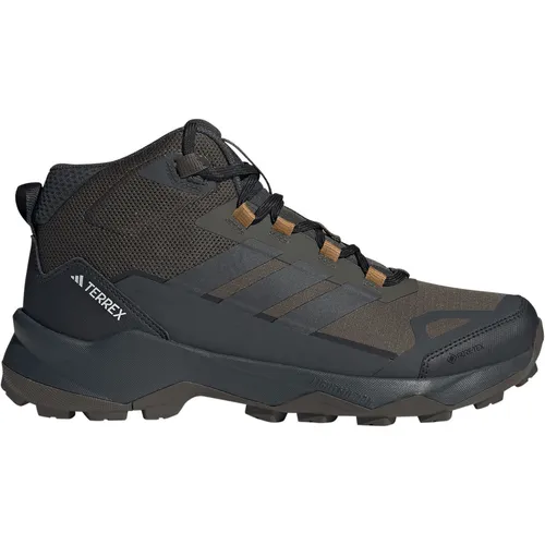 adidas Herren Terrex Skychaser AX5 Mid Gore-TEX Wanderschuhe - Robuste Wanderschuhe mit regulärer Passform, ideal für Outdoor-Abenteuer. Leicht, mit atmungsaktivem Obermaterial und rutschfester Gummiaußensohle für optimalen Halt.