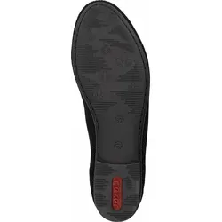 Rieker Slipper schwarz 42 EU - Sneaker in Größe 42 EU mit 1 cm Absatzhöhe, aus atmungsaktivem Mesh für hohen Tragekomfort und ideal für den Alltag.