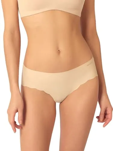 Skiny Damen Micro Essentials 085719 Hipster Panties, Beige, 38 EU - Funktionsunterwäsche mit hüfthohem Sitz und nahtlosem Design für unsichtbaren Tragekomfort und eine feminine Silhouette.