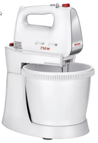 MPM MMR-20Z Mixer mit Rührschüssel - Stabmixer mit 750 W Leistung für müheloses Mixen und Rühren, ideal für kreative Kochabenteuer in der Küche.