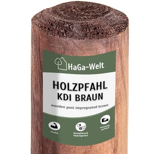 HaGa Holzpfahl 6cmØ x 175cm Höhe von HAGA