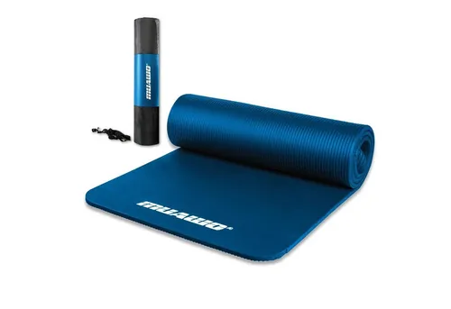 Muawo Fitnessmatte - Extra dicke Yogamatte mit Tragegurt - Sportmatte für Yoga, Pilates und Gymnastik, 15 mm dick, rutschfest, phthalatfrei und geruchlos - ideal für Home-Workouts und Fitnessstudios.