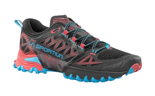 La Sportiva Bushido III GTX Damen Traillaufschuhe - Laufschuhe mit Gore-Tex für optimalen Wetterschutz und hervorragende Griffigkeit auf Trails, ideal für anspruchsvolle Läuferinnen.